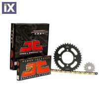 Σετ γρανάζια αλυσίδα JT Χρυσή O'Ring KAWASAKI KAZE-R 115 2013-2015 428 Μετατροπή JTC428HPO104