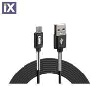 Καλώδιο USB Σε Micro-Usb Lampa 2 Μέτρα Μαύρο 38921 38921