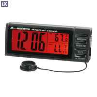 Ψηφιακό Ρολόι Θερμόμετρο 12/24V Lampa 86234 86234