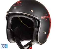 Κράνος Jet MT Le Mans 2 SV Divenire Μαύρο - Κόκκινο Ματ MTH000KRA299