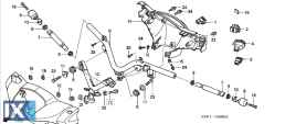 Καπάκι τιμονιού εμπρός γνήσιο INNOVA 125 2003-2005 ασημί  53205-KPH-970ZA