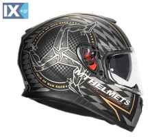 Κράνος Μοτοσυκλέτας MT Helmets Thunder 3 SV Isle Of Man Μαύρο-Χρυσό MTH000KRA245