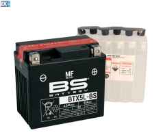 Μπαταρία Μοτοσυκλέτας BS Battery BTX5LBS (YTX5L-BS) 4.0 Ah BTX5LBS