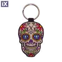 Μπρελόκ Κλειδιών Skull Mexican Υφασμάτινο SK015
