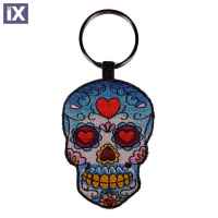 Μπρελόκ Κλειδιών Skull Love Υφασμάτινο SK014