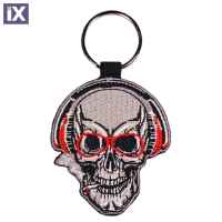 Μπρελόκ Κλειδιών Skull DJ Υφασμάτινο SK003