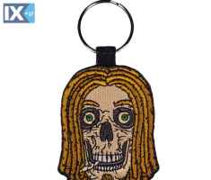 Μπρελόκ Κλειδιών Skull Rasta Υφασμάτινο SK002