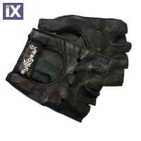 Γάντια Μηχανής Ανδρικά καλοκαιρινά μαύρα Half Finger (Μισά) X-Large 91347