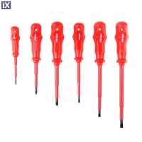 Κατσαβίδια Σετ Amio 6 Τεμ. CR-V Κόκκινα 02410