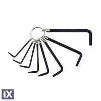 Σετ Torx Lampa Κλειδιά Με Κρίκο 8 τμχ Hex Keys (T8-10-15-20-23-27-30-40mm) 66051