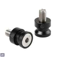 Lampa Σετ Αντάπτορες Ψαλιδιού Για Σταντ Μοτοσυκλέτας M10x1,25mm 2 Τεμ. (Μαύρο/Ασημί Αναδιωμένο Αλουμίνιο) 2 Τεμ. 90641