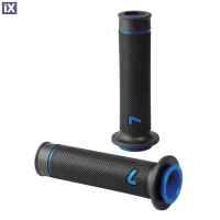 Χειρολαβές Τιμονιού Lampa Μoto Sport Ζευγάρι Μαύρο - Μπλε (22 mm-12cm/25mm-12,5cm) 90581