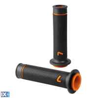 Χειρολαβές Τιμονιού Lampa Μoto Sport Ζευγάρι Μαύρο - Πορτοκαλί (22 mm-12cm/25mm-12,5cm) 90583