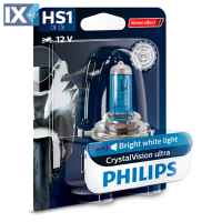Λάμπα Philips HS1 12V 35W PX43T Crystal Vision Ultra Moto 12636BVBW