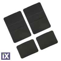 Πατάκι CALIFORNIA universal Λάστιχο 4τεμ. 45x65 cm + 45x32 cm μαύρο 26519