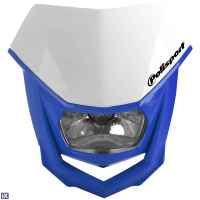 Εμπρός Μάσκα Φανάρι Polisport Halo Άσπρο 8657400036