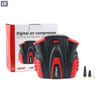 Κομπρεσέρ Αέρος Amio 12V 10bar/150psi Με 3 Αντάπτορες Και Ψηφιακή Ένδειξη ACOMP-16   02641