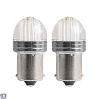 Λαμπάκια LED AMIO P21W 12V 6.000K 500lm 9SMD x 2835 Μονοπολικά  - 2ΤΕΜ. 02953