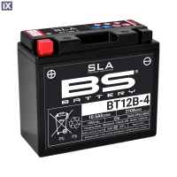Μπαταρία Μοτοσυκλέτας SLA BS Battery BT12B-4 (  YT12B-4  ) 10.5Ah 300643