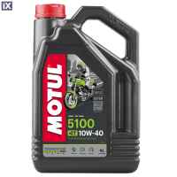 Λάδι κινητήρα μοτοσυκλέτας MOTUL 5100 10W-40 MA2 4L 104068