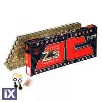 Αλυσίδα Κίνησης JT 520 Z3 X'Ring Χρυσή Χ 108 JTC520Z3GS108RL