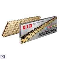 Αλυσίδα κίνησης DID X’ring χρυσή σούπερ ενισχυμένη 525ZVMXGG Χ 112 525ZVMXGG112