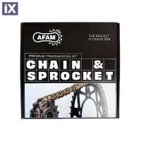 Σετ AFAM Γρανάζια - Αλυσίδα Μαύρη για Honda CB500X 19-23 01059212-B