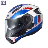 Ανοιγόμενο Κράνος KABUTO RYUKI Flat White Blue HD-08KABPHE005