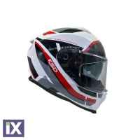 Κράνος Full Face FSD 865 ΑΙΧ Άσπρο-Γκρι-Κόκκινο 22.06 FS-865