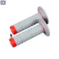 Χειρολαβές Renthal MX Dual Grips G206 Comfort Διπλής Πυκνότητας Γκρι/Κόκκινο G209