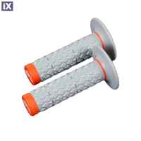 Χειρολαβές Renthal MX Dual Grips G208 Comfort Διπλής Πυκνότητας Γκρι/Πορτοκαλί G208