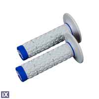 Χειρολαβές Renthal MX Dual Grips G206 Comfort Διπλής Πυκνότητας Γκρι/Μπλε G206