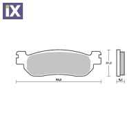 Τακάκια μοτοσυκλετών SBS 155HF FA275 SCOOTER 50-125CCM 155HF