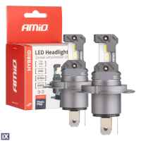 Λάμπες LED Set AMIO H4 12V 60W 6.000K 5.600lm 04114/AM