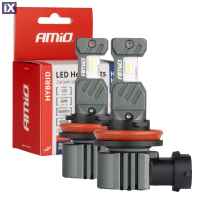 Λάμπες LED Set AMIO H8/H9/H11/H16 12V 60W 6.000K 5.600lm 04116