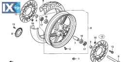 Γνήσια δισκόπλακα HONDA εμπρός αριστερή για CBF600  45351-MER-D01