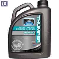 Λάδι κινητήρα μοτοσυκλέτας συνθετικό BEL RAY THUMPER 99530 racing synthetic ester 15W-50 MA2 4L 99530-B4LW