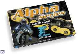 Αλυσίδα κίνησης TSUBAKI X’ring χρυσή 520 XRG X 114 (alpha 2ο στάδιο 80hp) TSU520 ALPHA