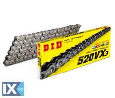 Αλυσίδα κίνησης DID X’ring χρυσή/μαύρη 520VX3 (VX3 G&B)  X 108 0252VXGB108