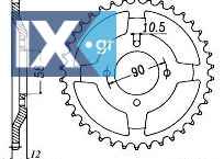 Γρανάζι JT Πίσω JTR271 50 Δόντια 18O271.50