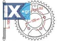 Γρανάζι JT Πίσω JTR702 40-41-42 Δόντια 18O702.40