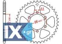Γρανάζι JT Πίσω JTR820 42 Δόντια 18O820.42