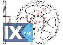 Γρανάζι JT Πίσω JTR845 43 Δόντια 18O845.43