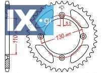 Γρανάζι πίσω JT JTR215 55 Δόντια 18O215.55