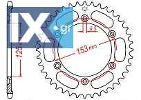 Γρανάζι πίσω JT JTR1258 54 Δόντια 18O1258.54