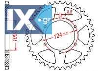 Γρανάζι πίσω JT JTR1412 37 Δόντια 18O1412.37