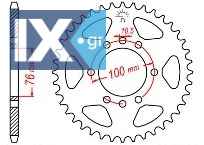 Γρανάζι πίσω JT JTR1825 42 Δόντια 18O1825.42
