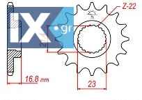 Γρανάζι JT Εμπρός JTF582 16 Δόντια YAMAHA XJ600 18E582.16
