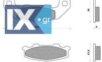 Σετ τακάκια φρένου πίσω NEWFREN FD138B GSX 1100 G (94-95) 01FD138B