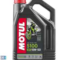 Λάδι κινητήρα μοτοσυκλέτας MOTUL 5100 15W-50 MA2 4L 4050004